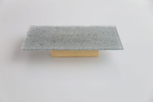 | bandeja texturada chica con taco 18x30 cm COD:0224